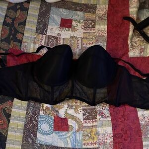 SHEIN Black Mesh Women's Bra